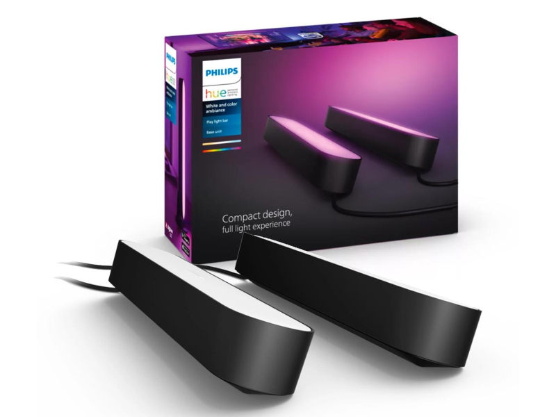 Philips Hue White and color ambiance Lampa Play (czarna) x2